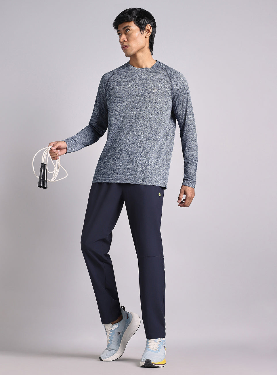 Men's Navy Active Day COMFORtech Full Sleeve T-Shirt