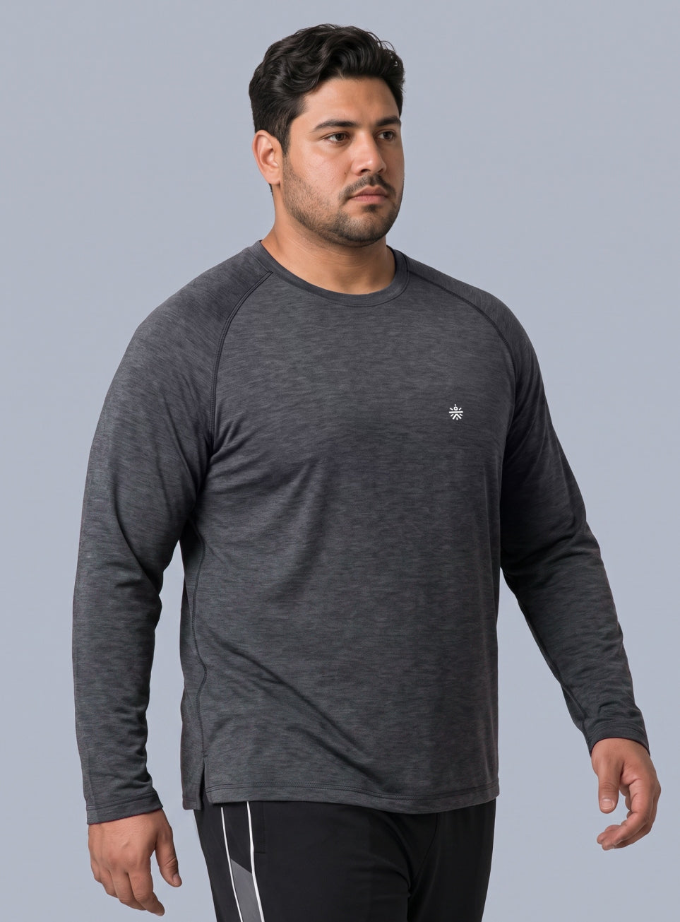 Men's Dark Grey Training Essential COMFORtech Plus Size T-shirt