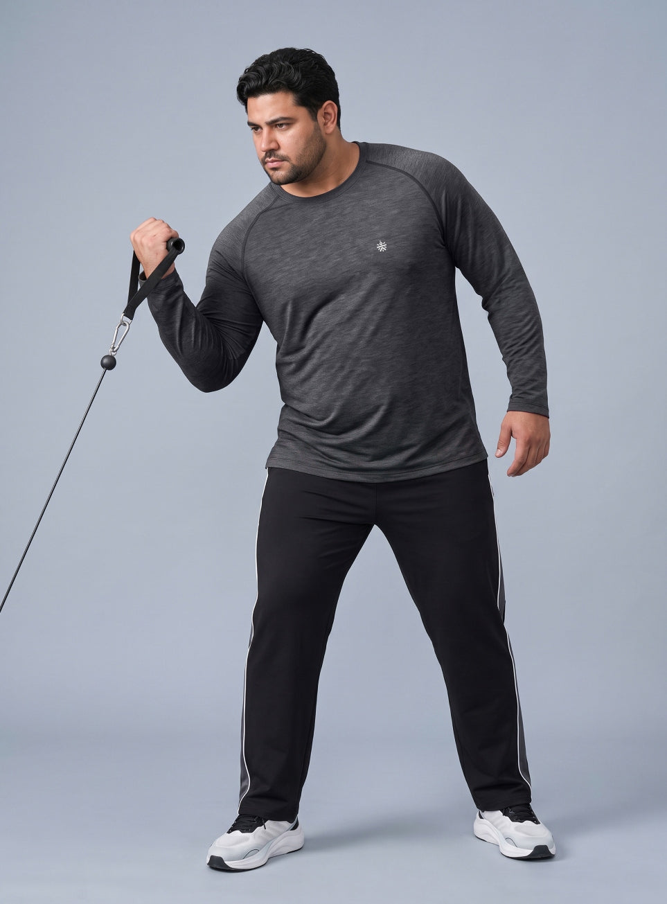 Men's Dark Grey Training Essential COMFORtech Plus Size T-shirt