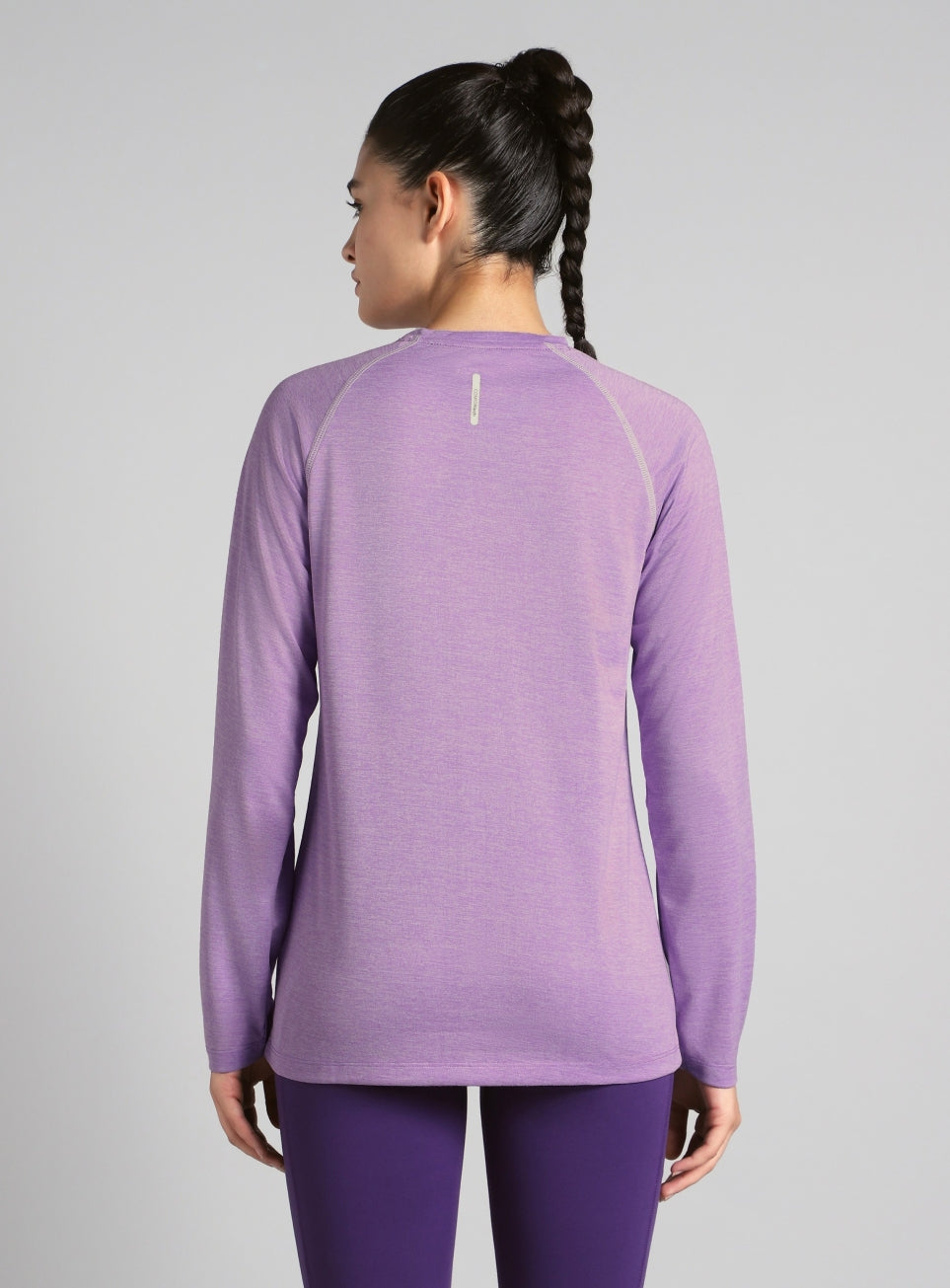 Women's Purple Active Day COMFORtech Full Sleeve T-shirt
