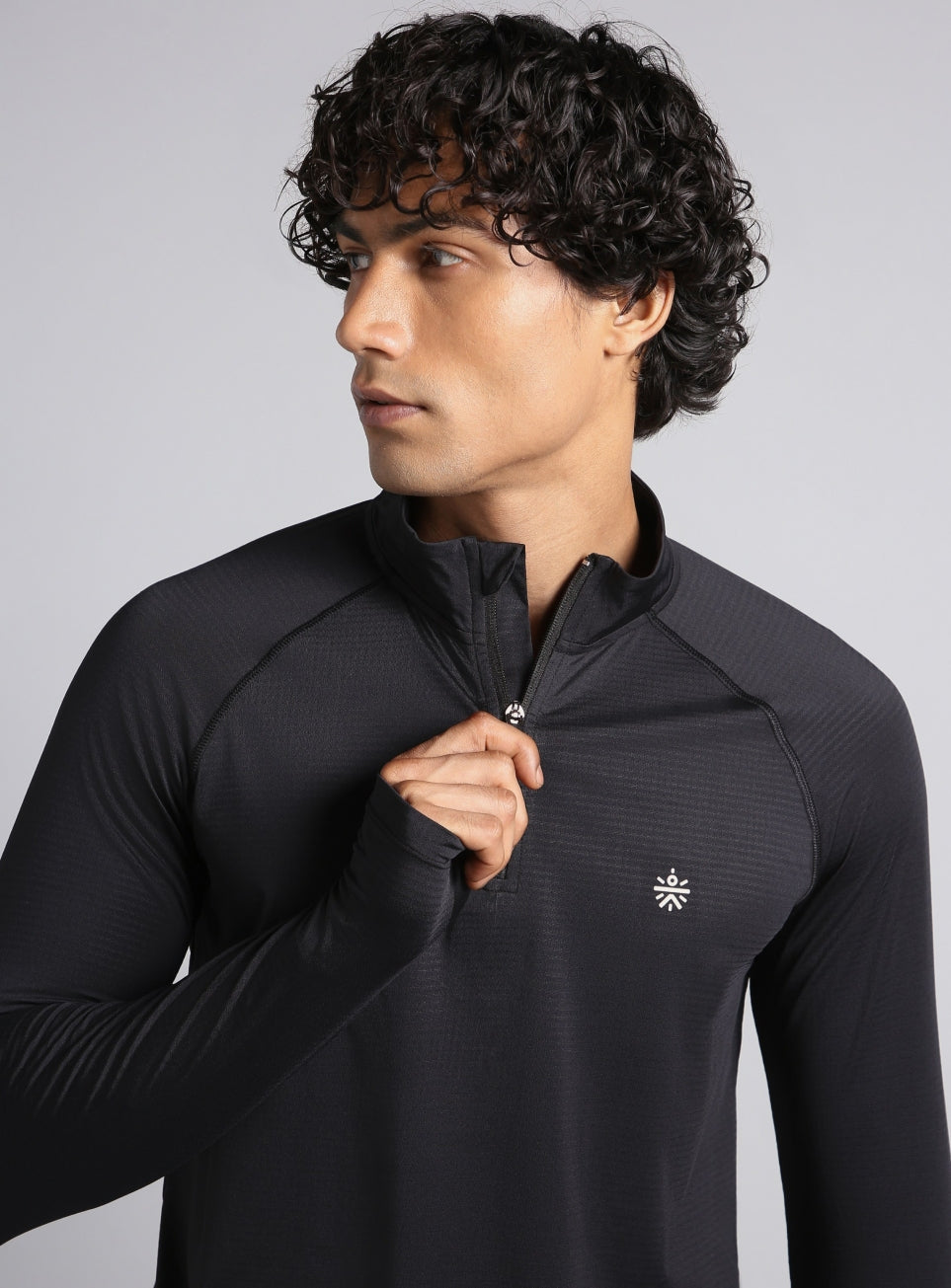 Men's Black HIIT Training Form Full Sleeve T-shirt