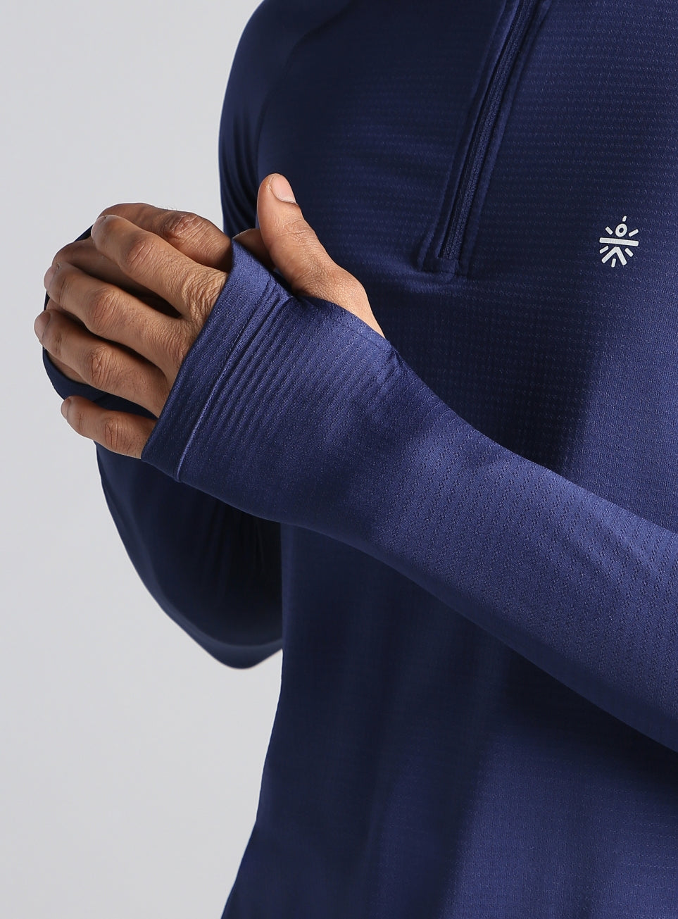 Men's Navy HIIT Training Form Full Sleeve T-shirt