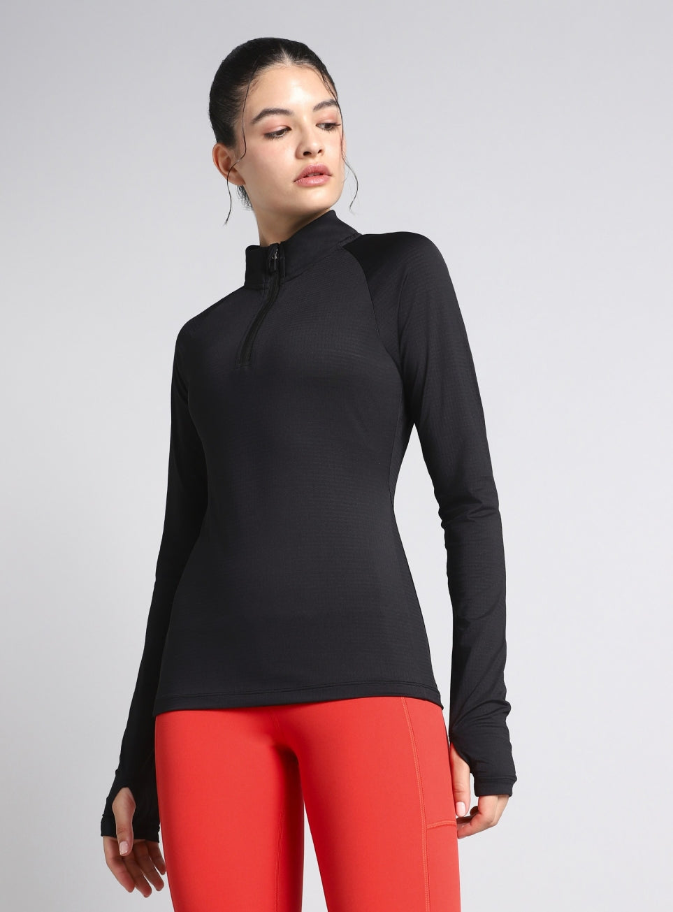 Women's Black After Dark Full Sleeve Running T-shirt
