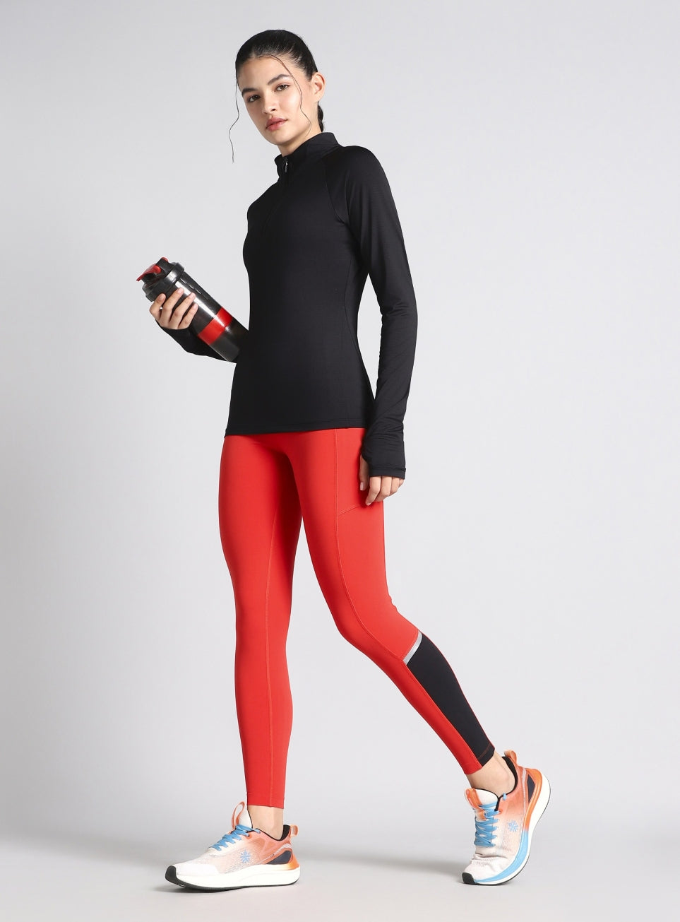 Women's Black After Dark Full Sleeve Running T-shirt