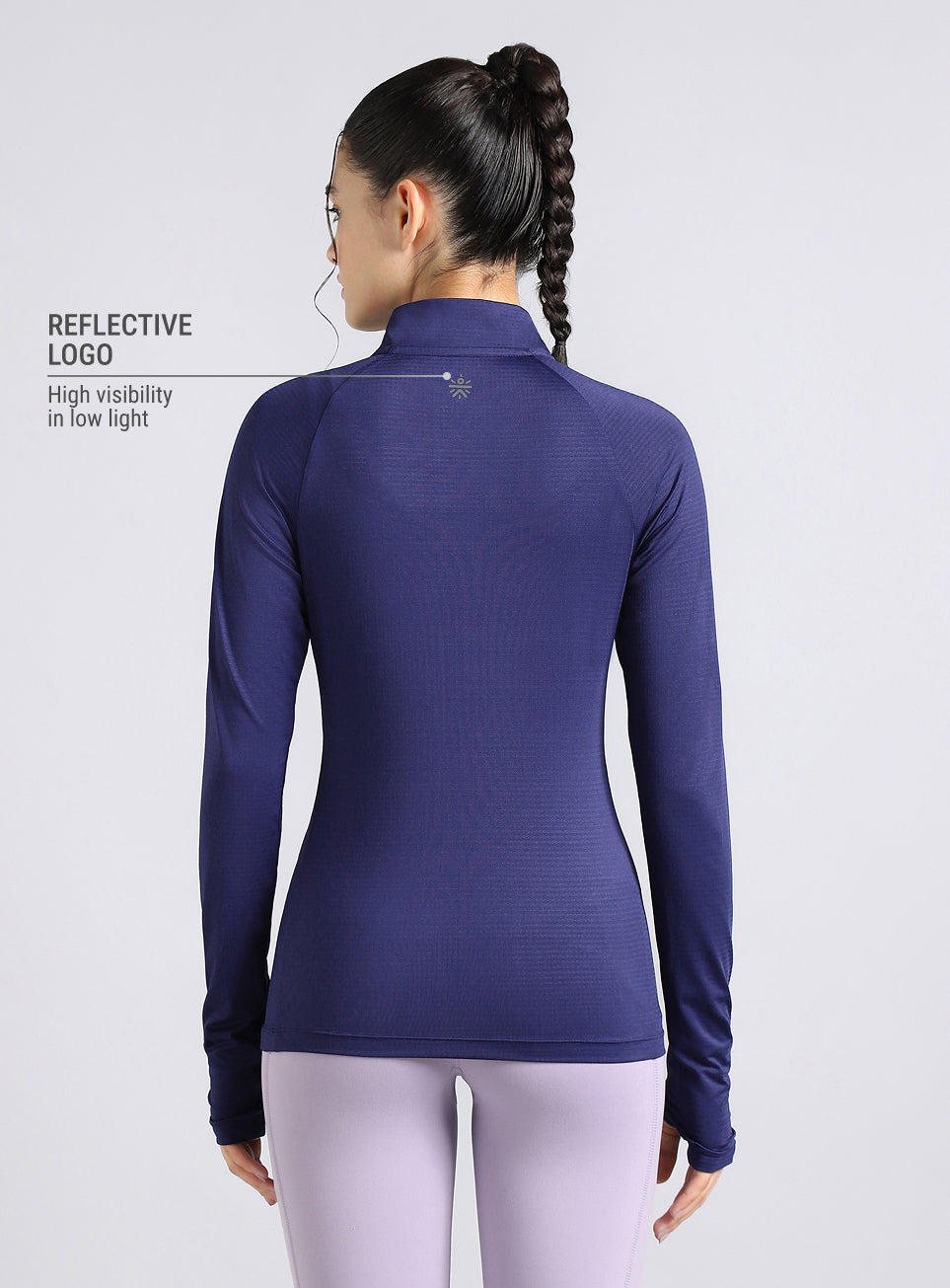 Women's Navy After Dark Full Sleeve Running T-shirt