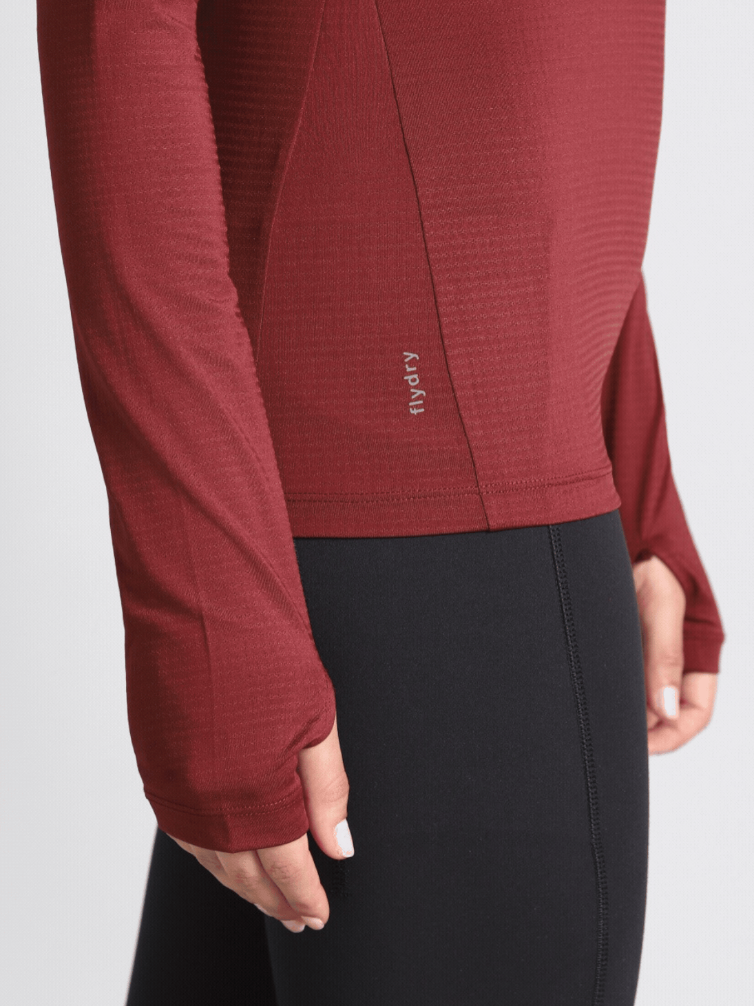 Women's Maroon After Dark Full Sleeve Running T-shirt