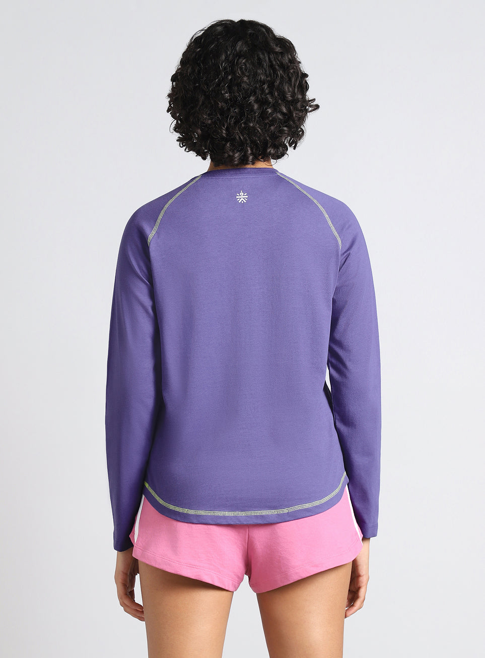 Women's Blue Play Mode Full Sleeve T-shirt