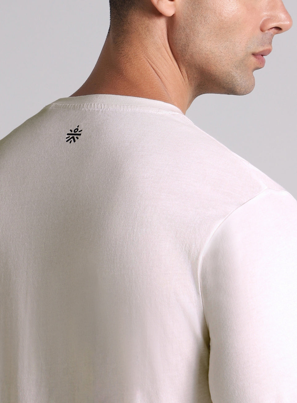 Men's White Cult Graphic Full Sleeve T-shirt