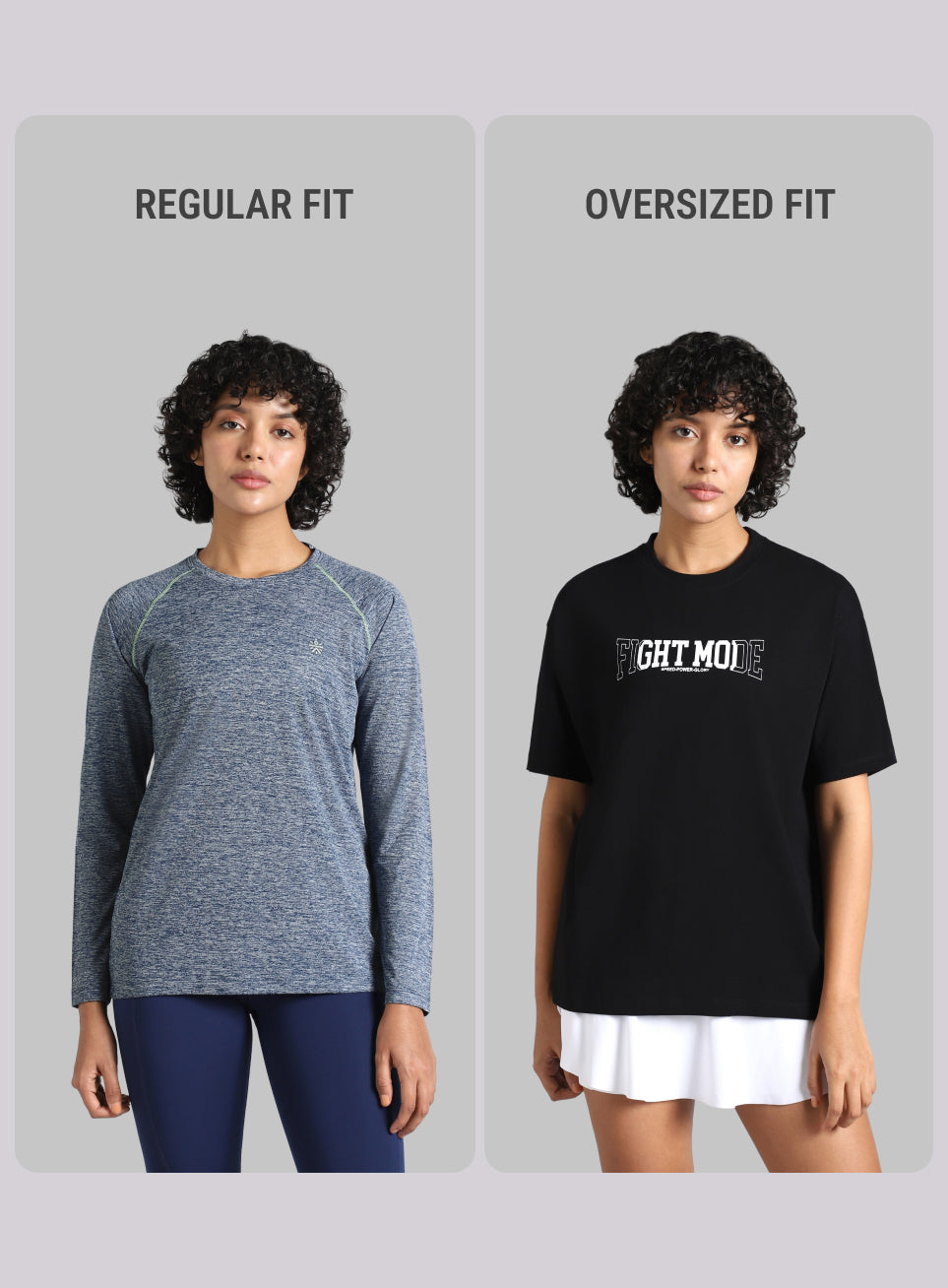 Women's Black Fight Mode Combat Training Oversized T-shirt