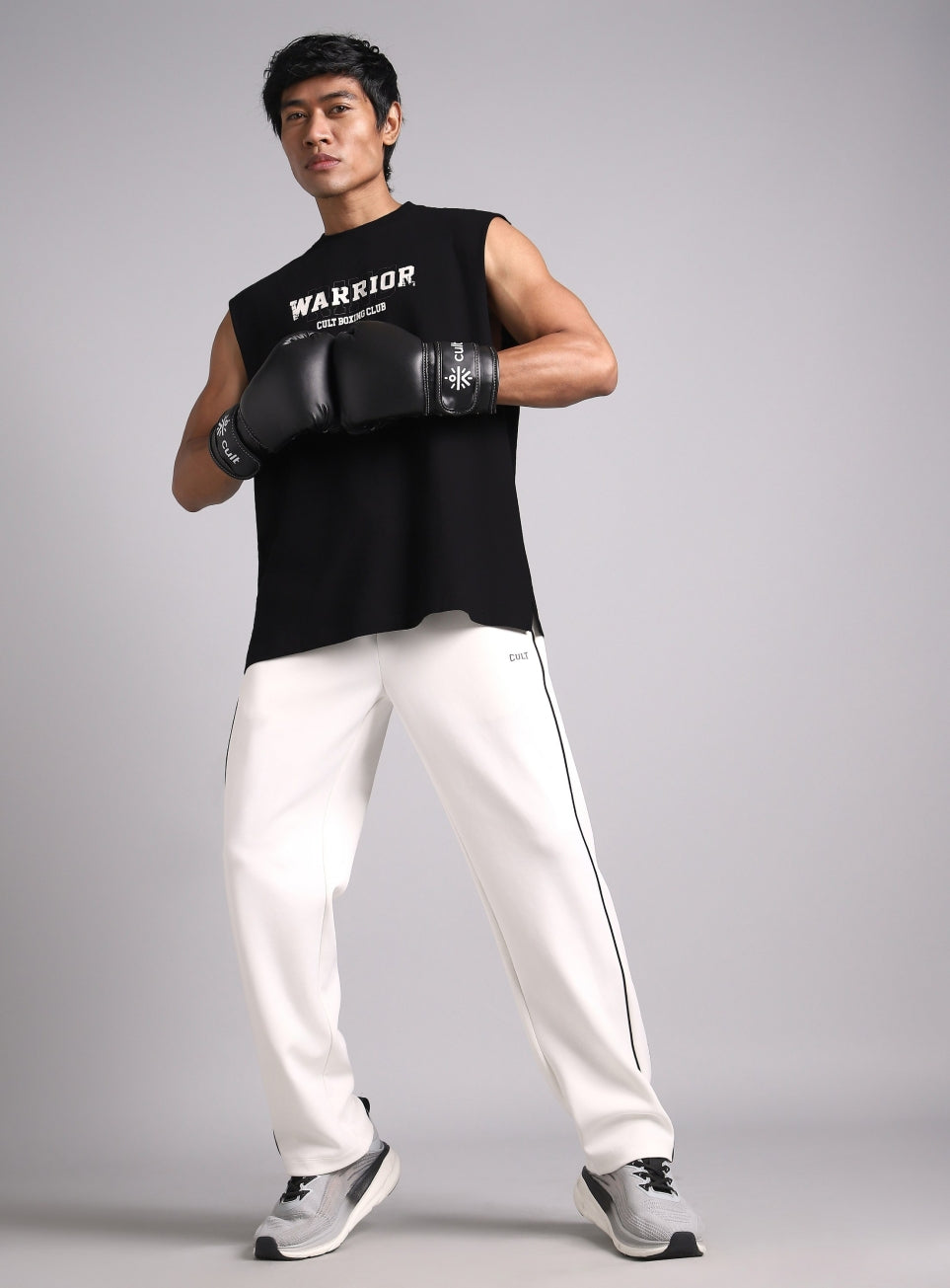 Men's Black Ring Warrior Boxing Relaxed Fit Tank
