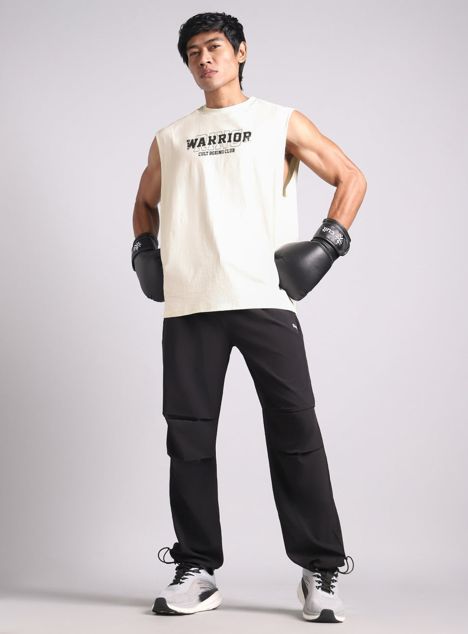 Men's White Ring Warrior Boxing Relaxed Fit Tank