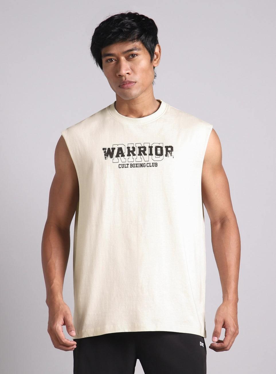 Men's White Ring Warrior Boxing Relaxed Fit Tank