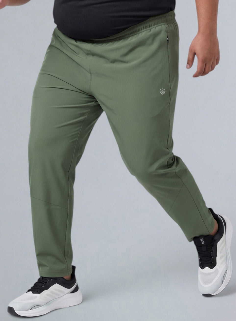 Men's Olive Runner's Essential Plus Size Trackpants