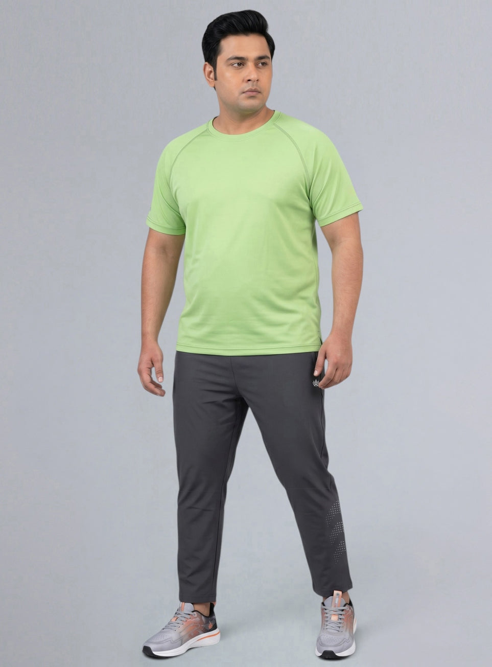 Men's Grey Ultimate Running Plus Size Trackpants