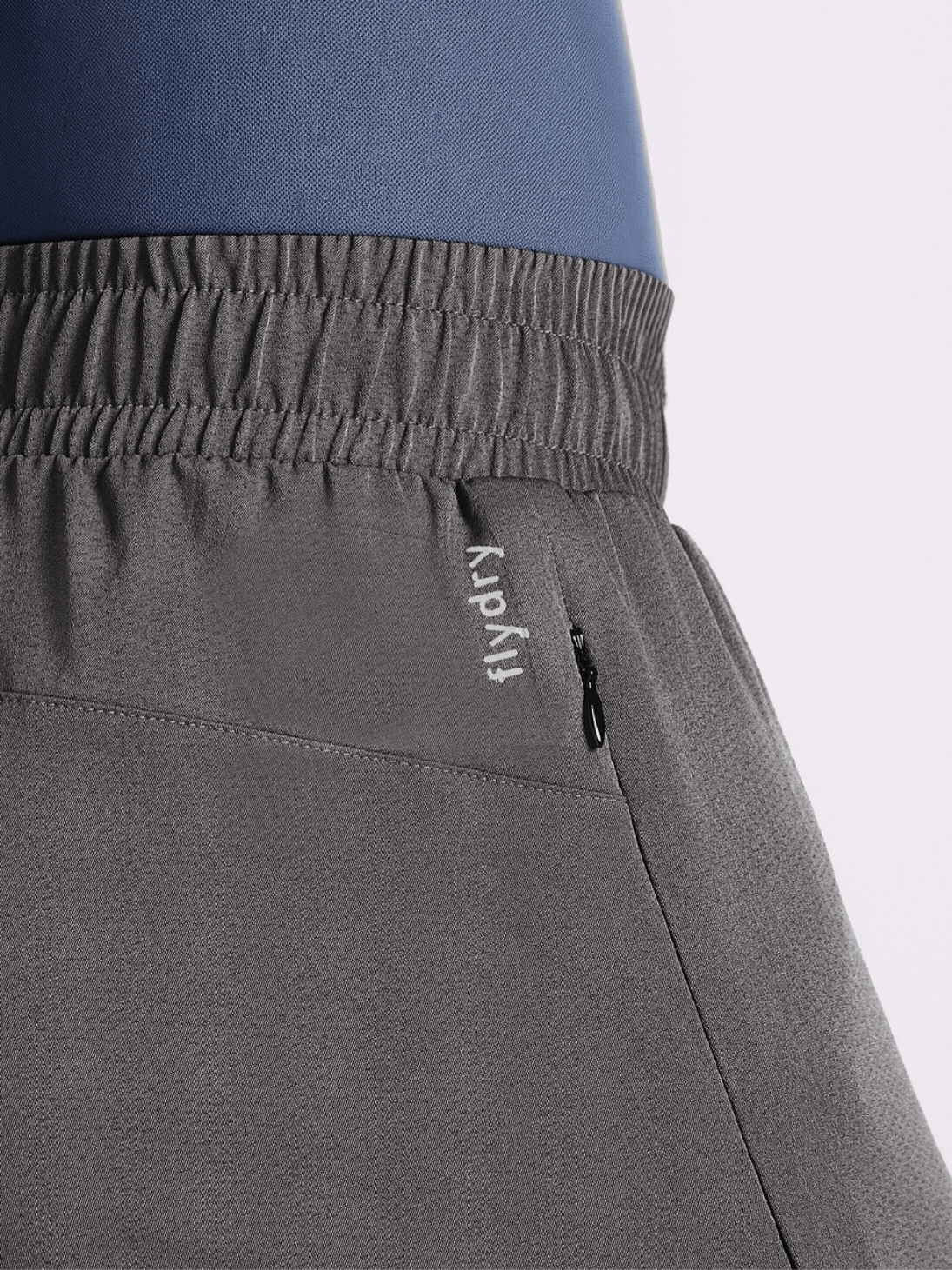 Men's Grey High Impact Plus Size Running Trackpants