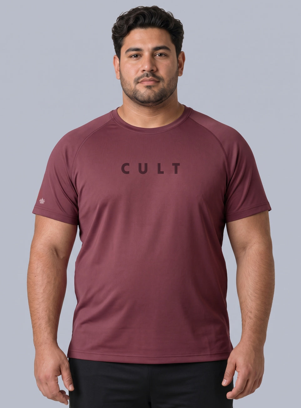Men's Maroon Plus Size Pro Run Athlete T-shirt