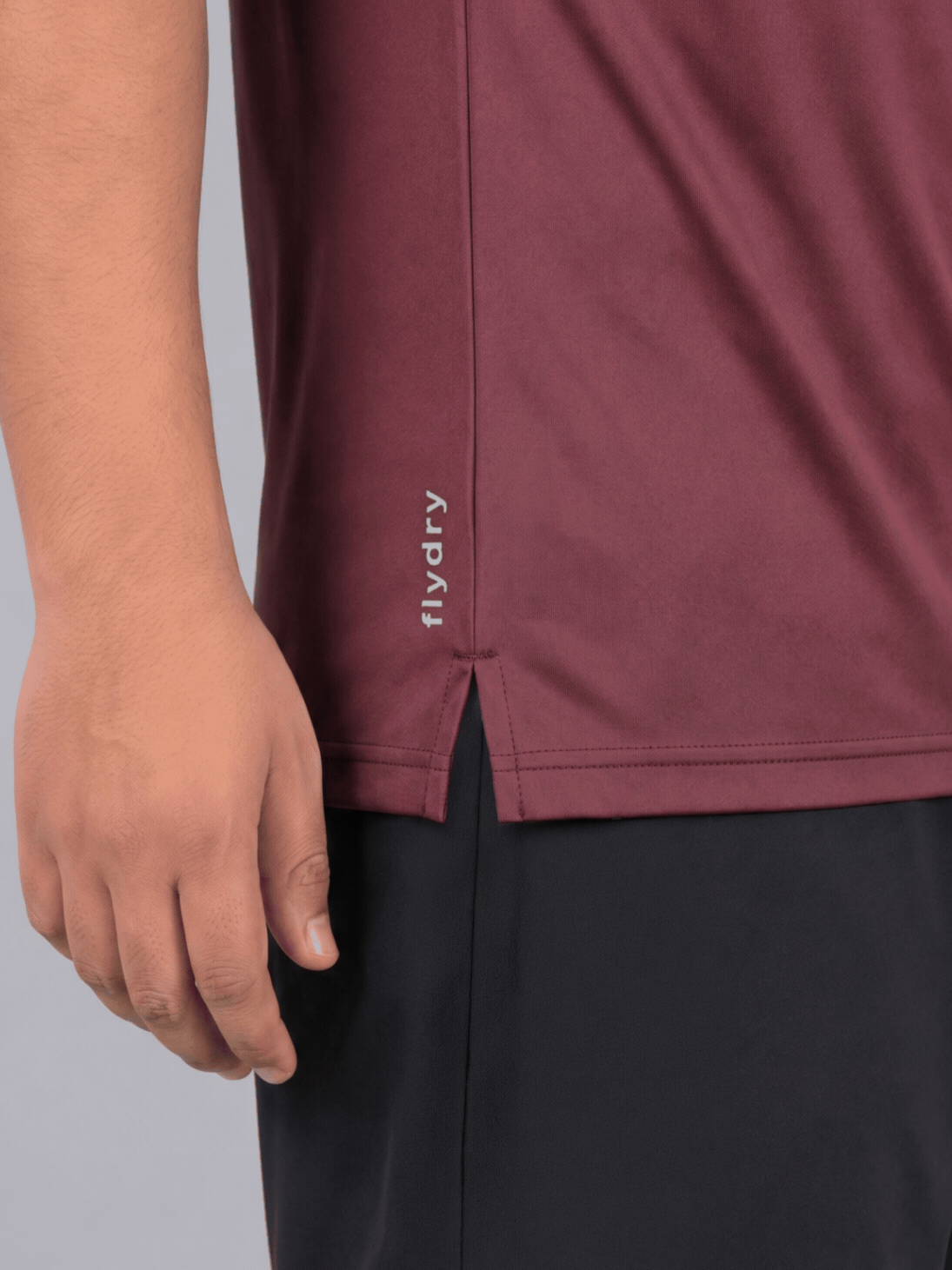 Men's Maroon Plus Size Pro Run Athlete T-shirt