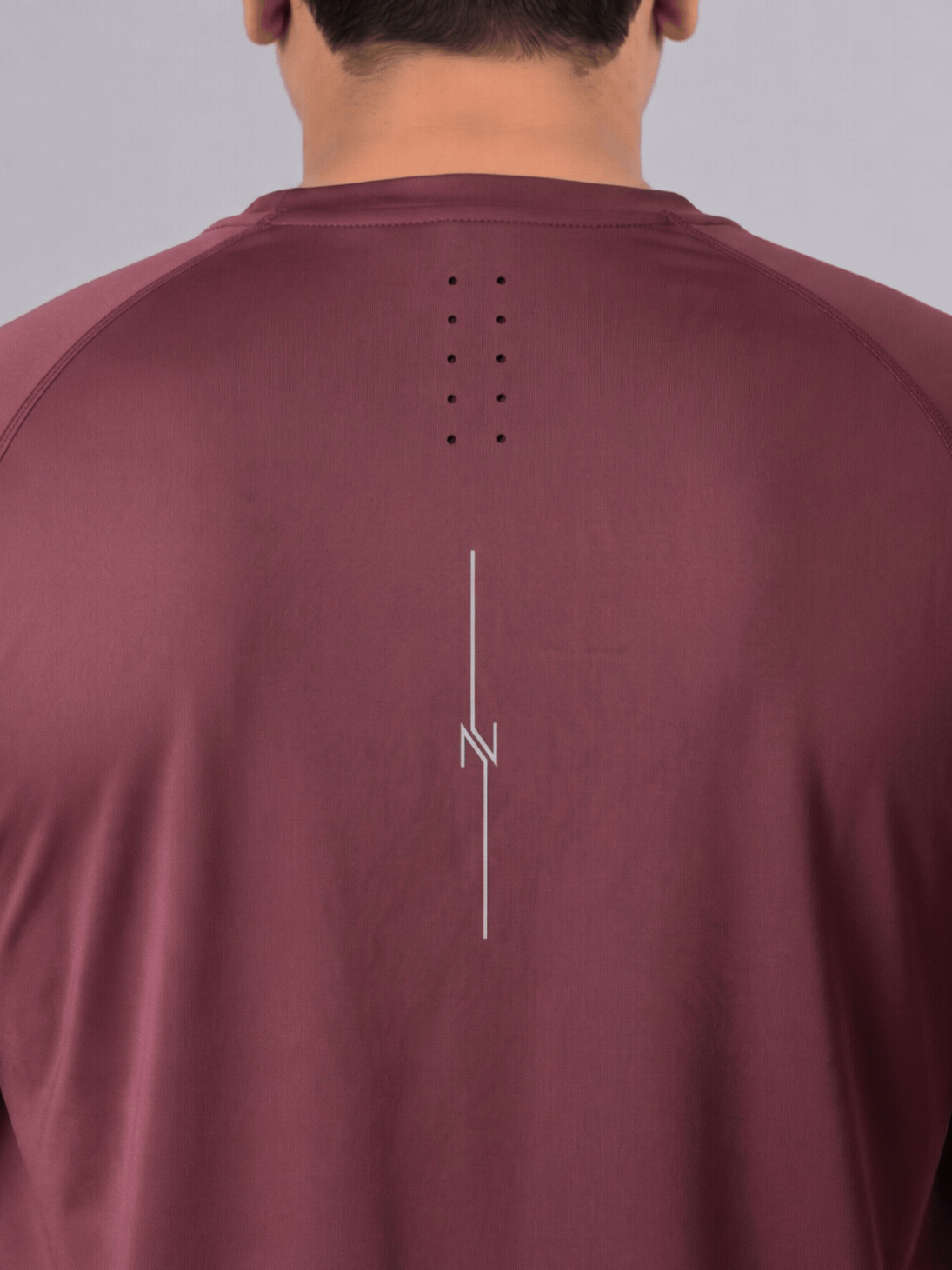 Men's Maroon Plus Size Pro Run Athlete T-shirt