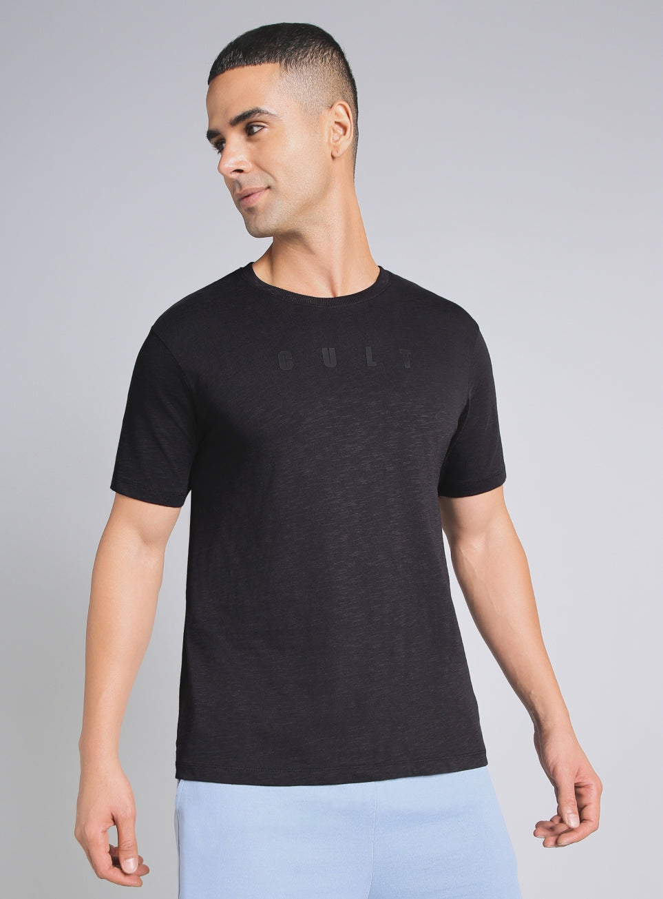 Men's Black Cult Printed All-Day Play T-shirt