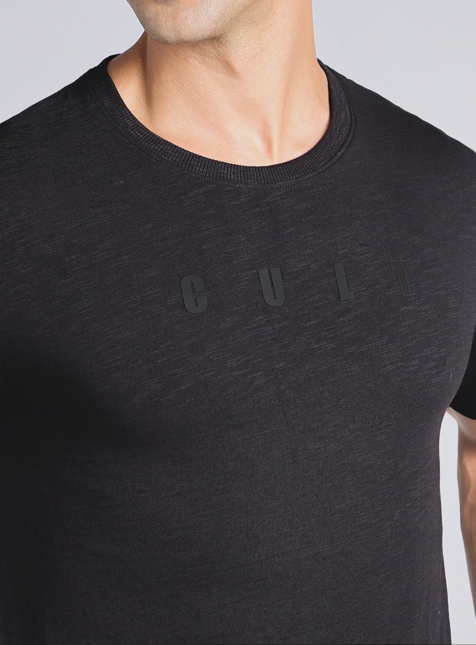 Men's Black Cult Printed All-Day Play T-shirt