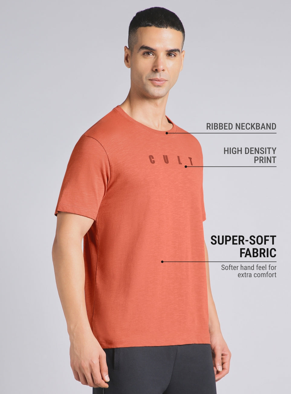 Men's Rust Cult Printed All-Day Play T-shirt
