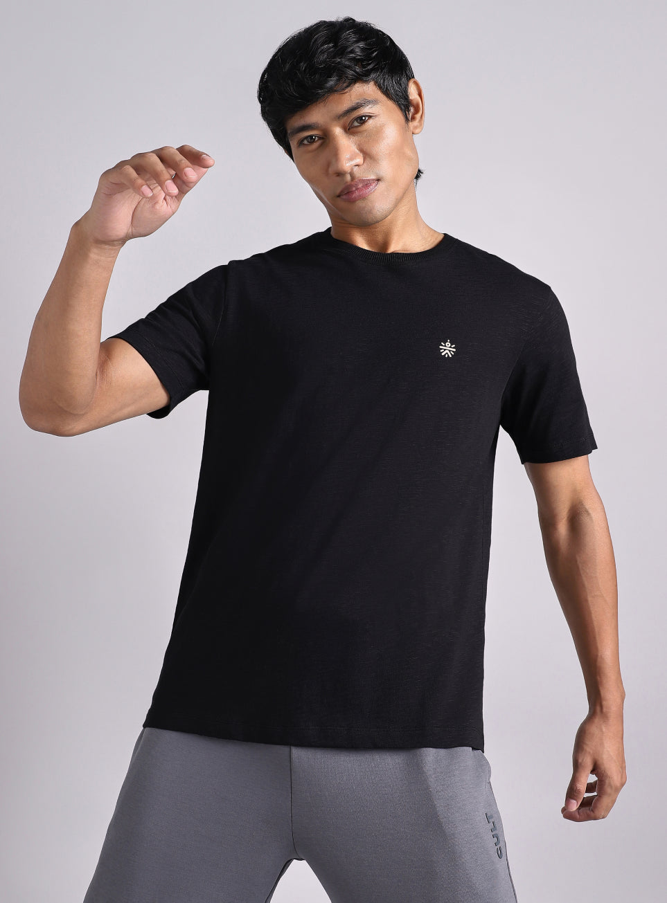 Men's Black Logo Mania Back Print Tshirt