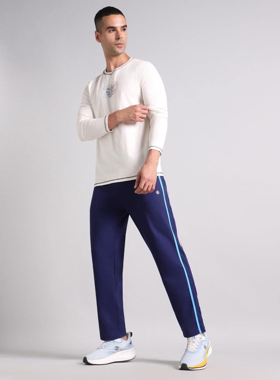 Men's Navy Contrast playday Trackpant