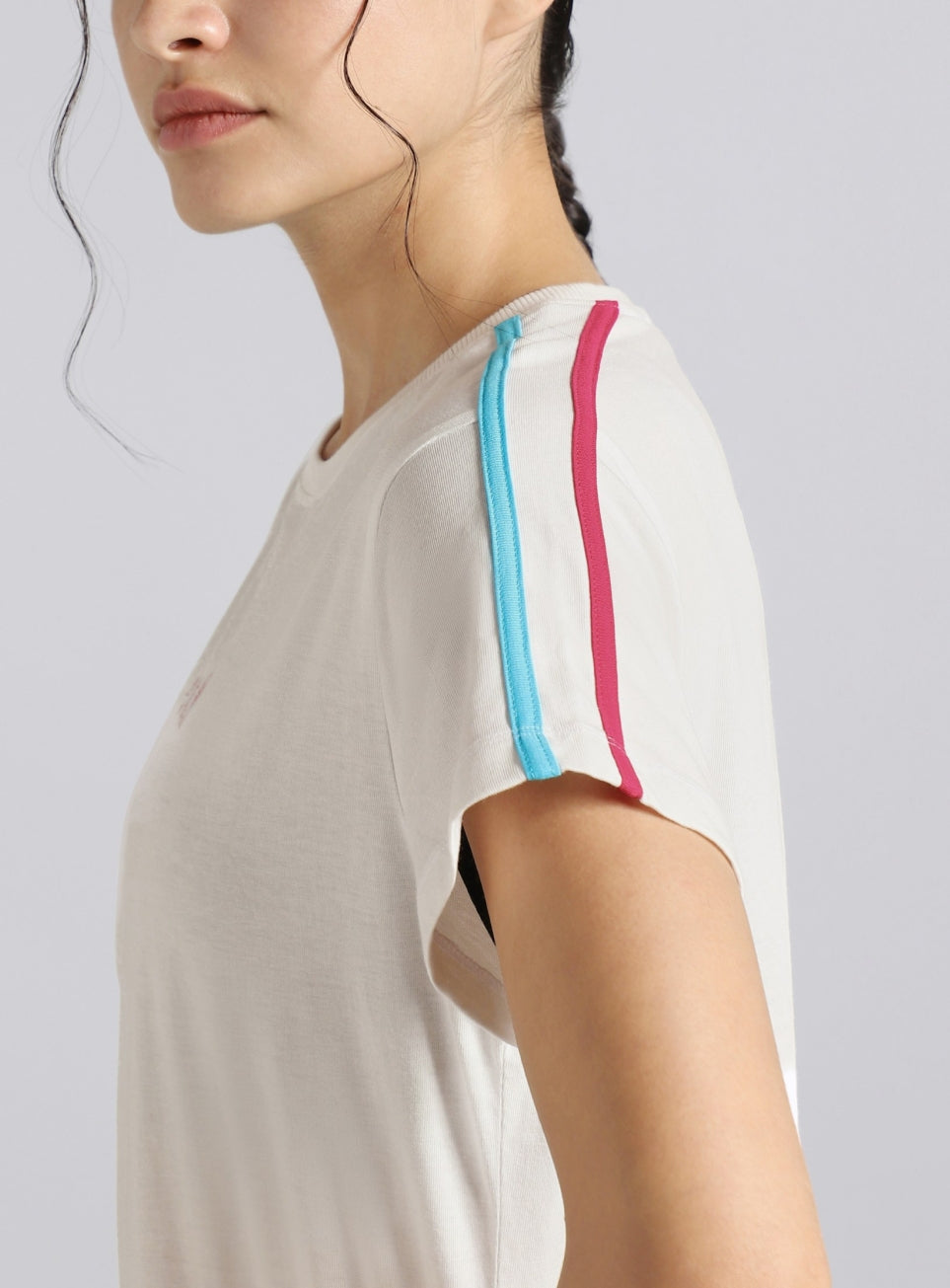 Women's White Sporty T-shirt