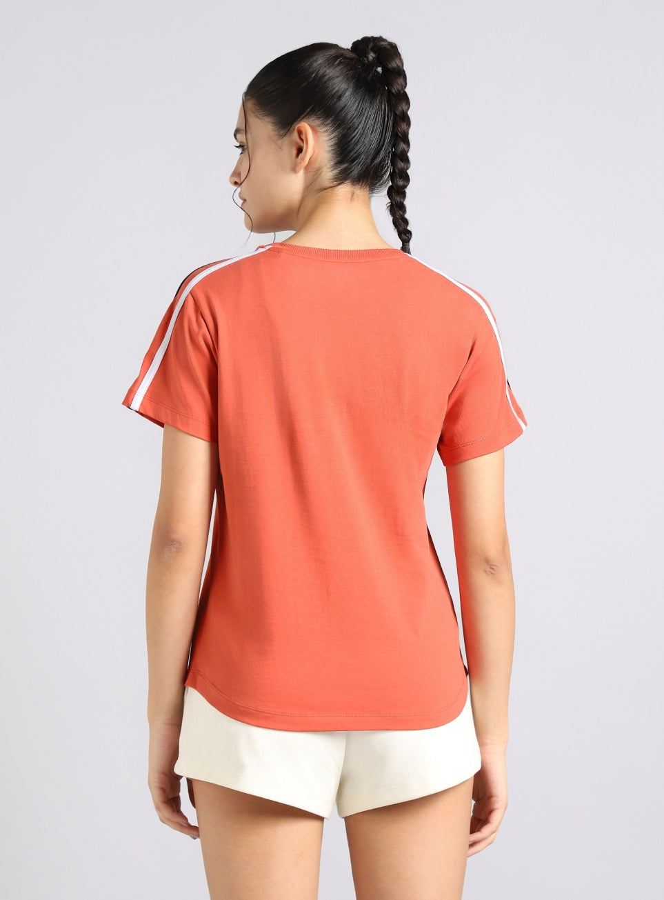 Women's Orange Sporty T-shirt
