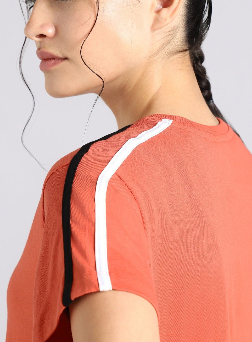 Women's Orange Sporty T-shirt