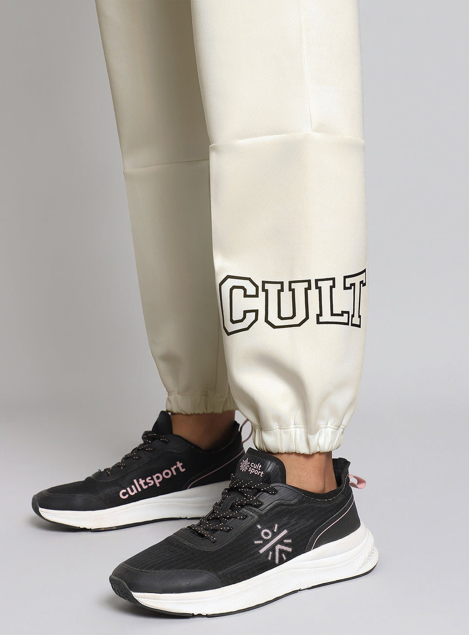 Women's White Combat fit Jogger