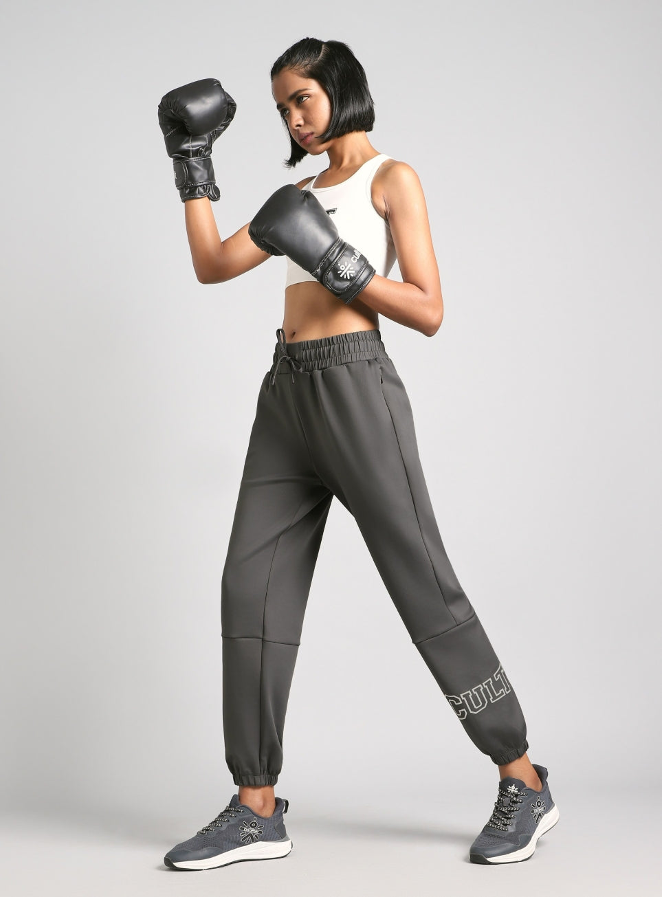 Women's Grey Combat Fit Joggers