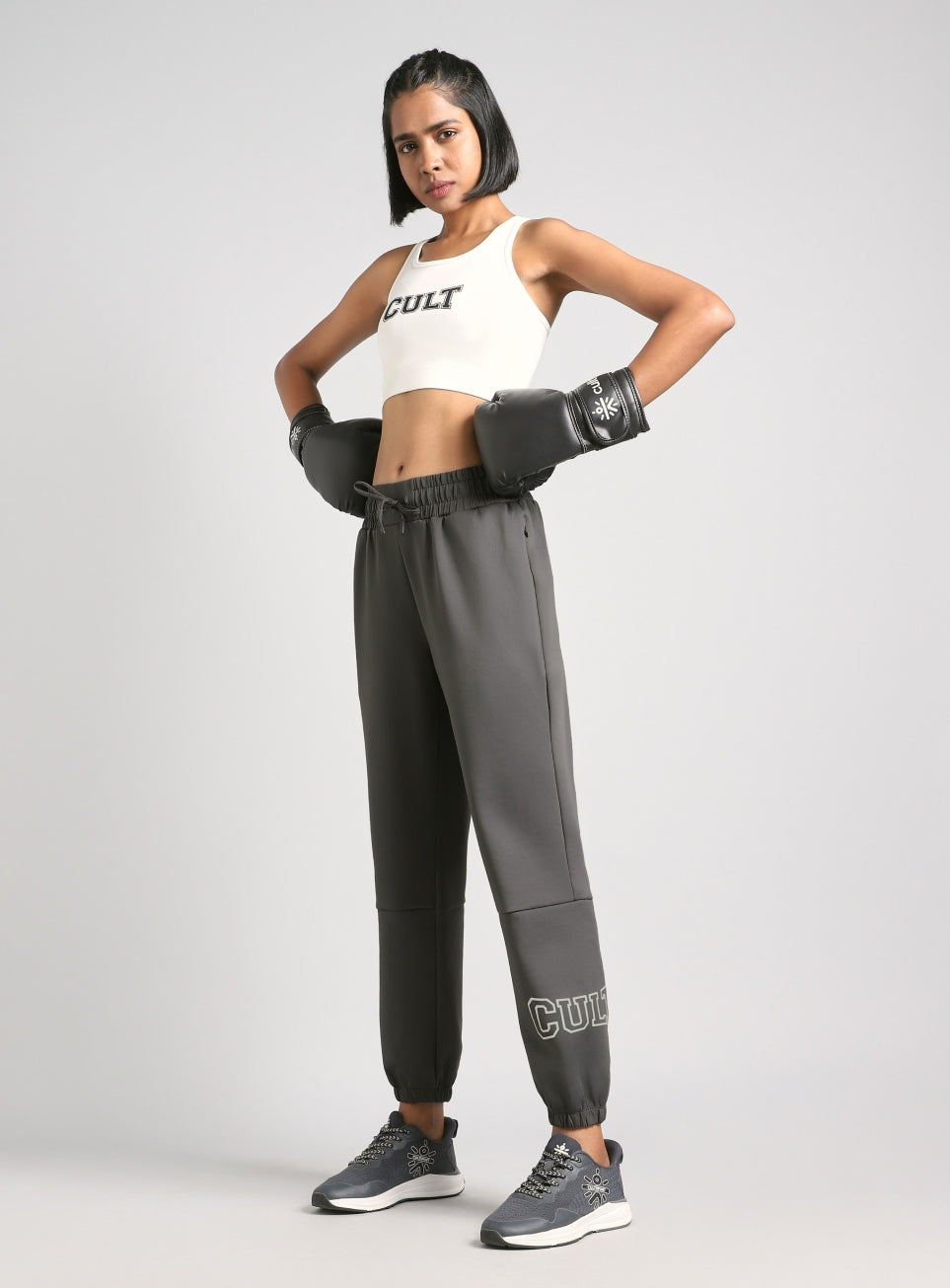 Women's Grey Combat Fit Joggers