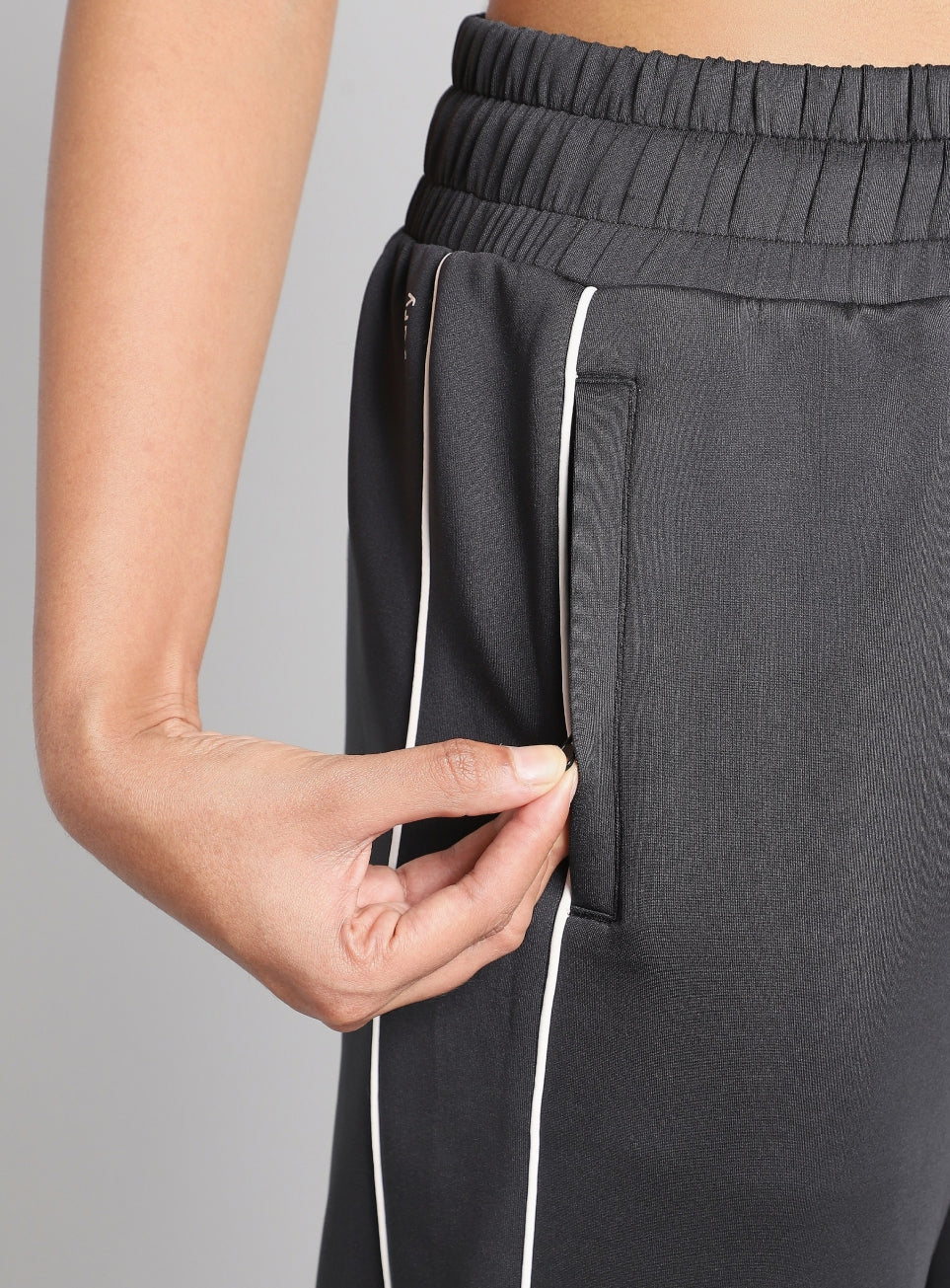 Women's Black Combat Pro Training Trackpants