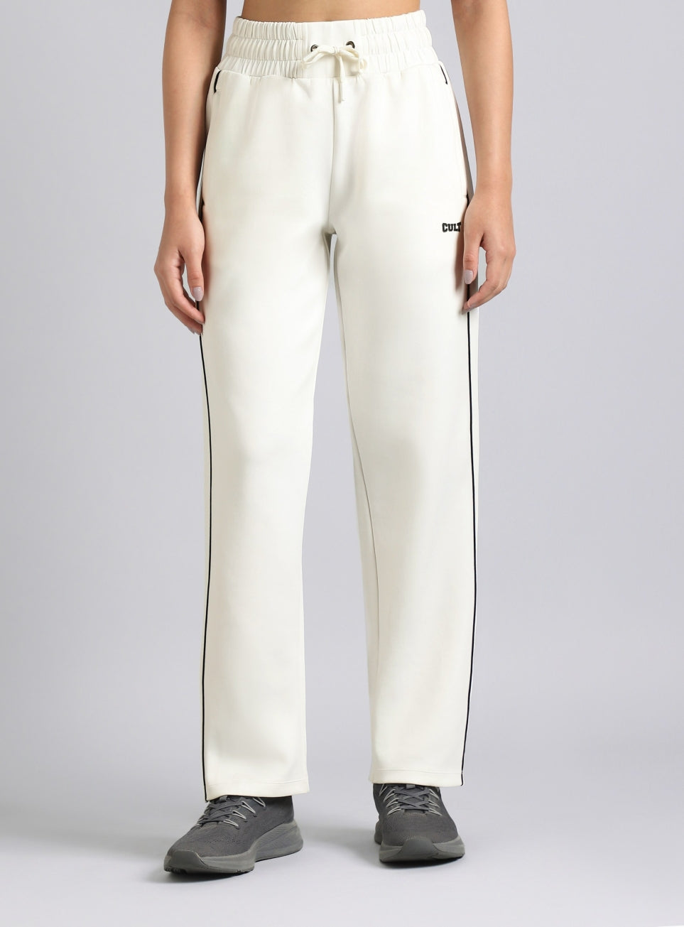 Women's White Combat Pro Training Trackpants