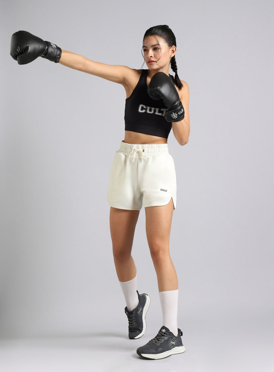 Women's White Combat Pro Training Shorts