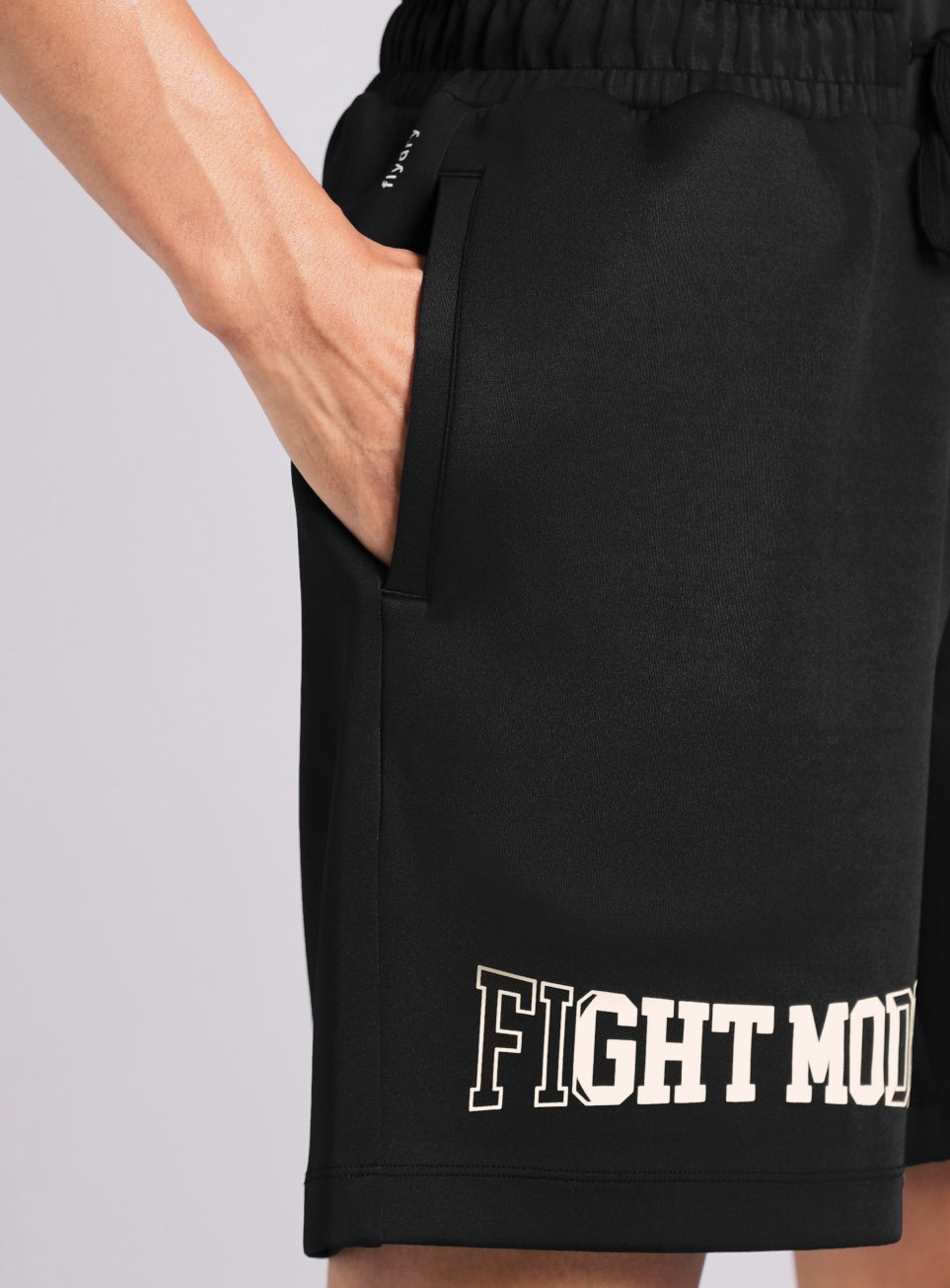 Men's Black Fight Mode Boxing Shorts