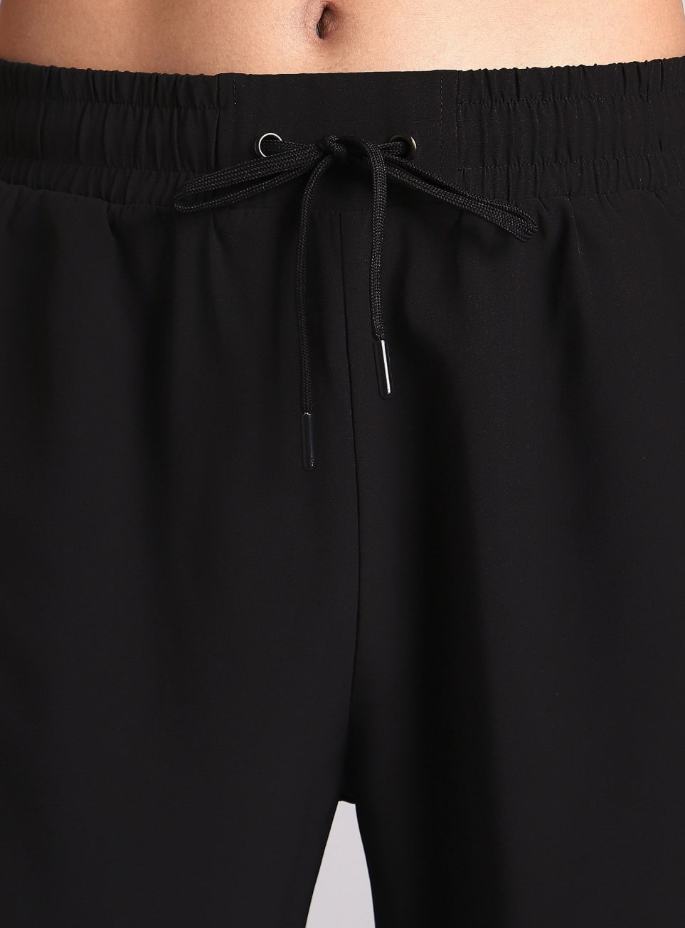 Men's True Black Training Combat Trackpants