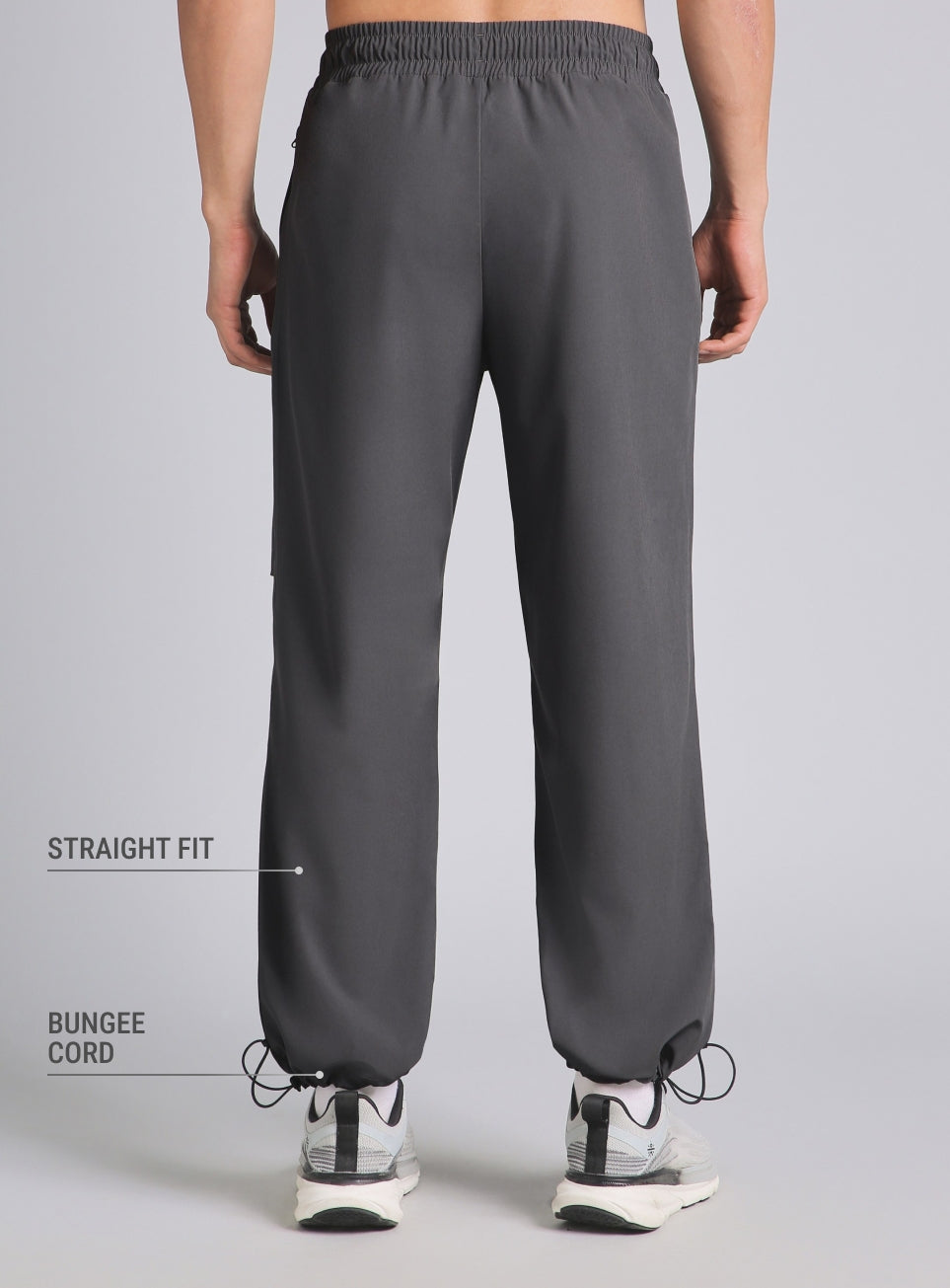 Men's True Dark Grey Training Combat Trackpants