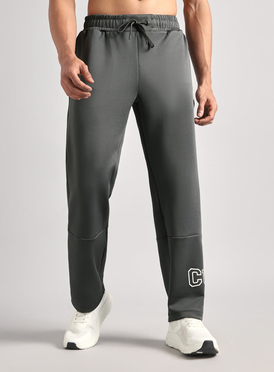 Men's Dark Grey Cult Fight Club Straight Fit Trackpants