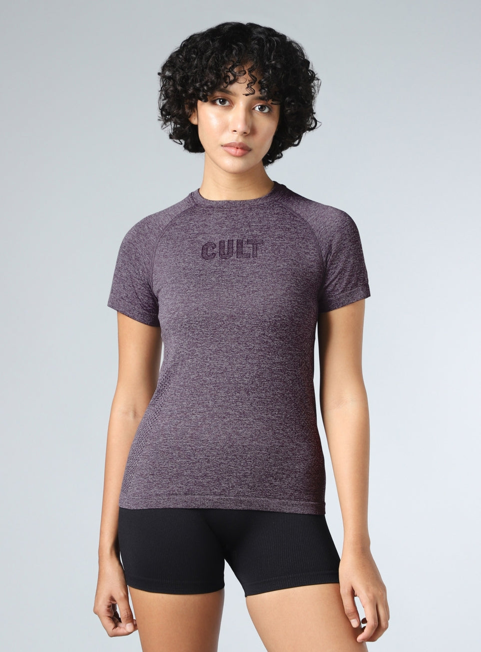 Women's Grey Contour Seamless T-shirt