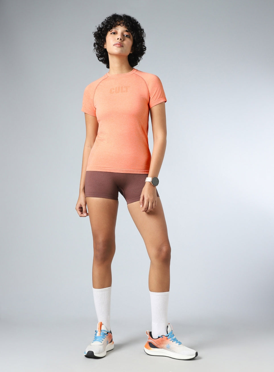 Women's Peach Contour Seamless T-shirt