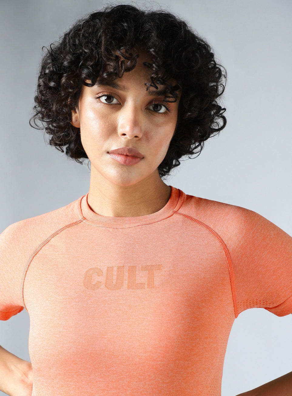Women's Peach Contour Seamless T-shirt