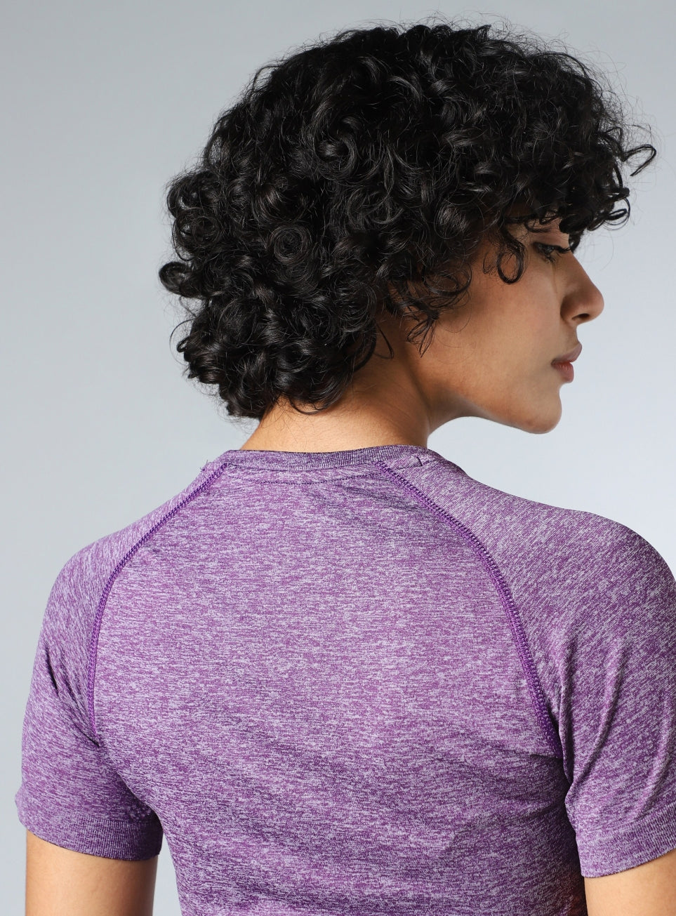 Women's Purple Contour Seamless T-shirt