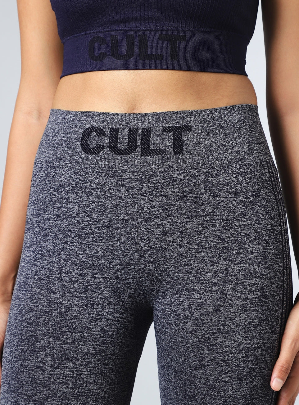 Women's Navy Momentum Seamless Tights