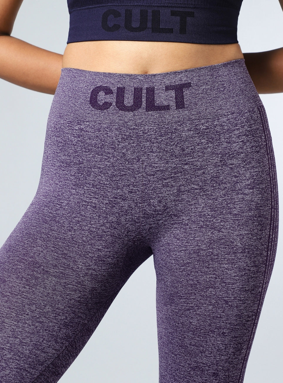 Women's Purple Momentum Seamless Tights