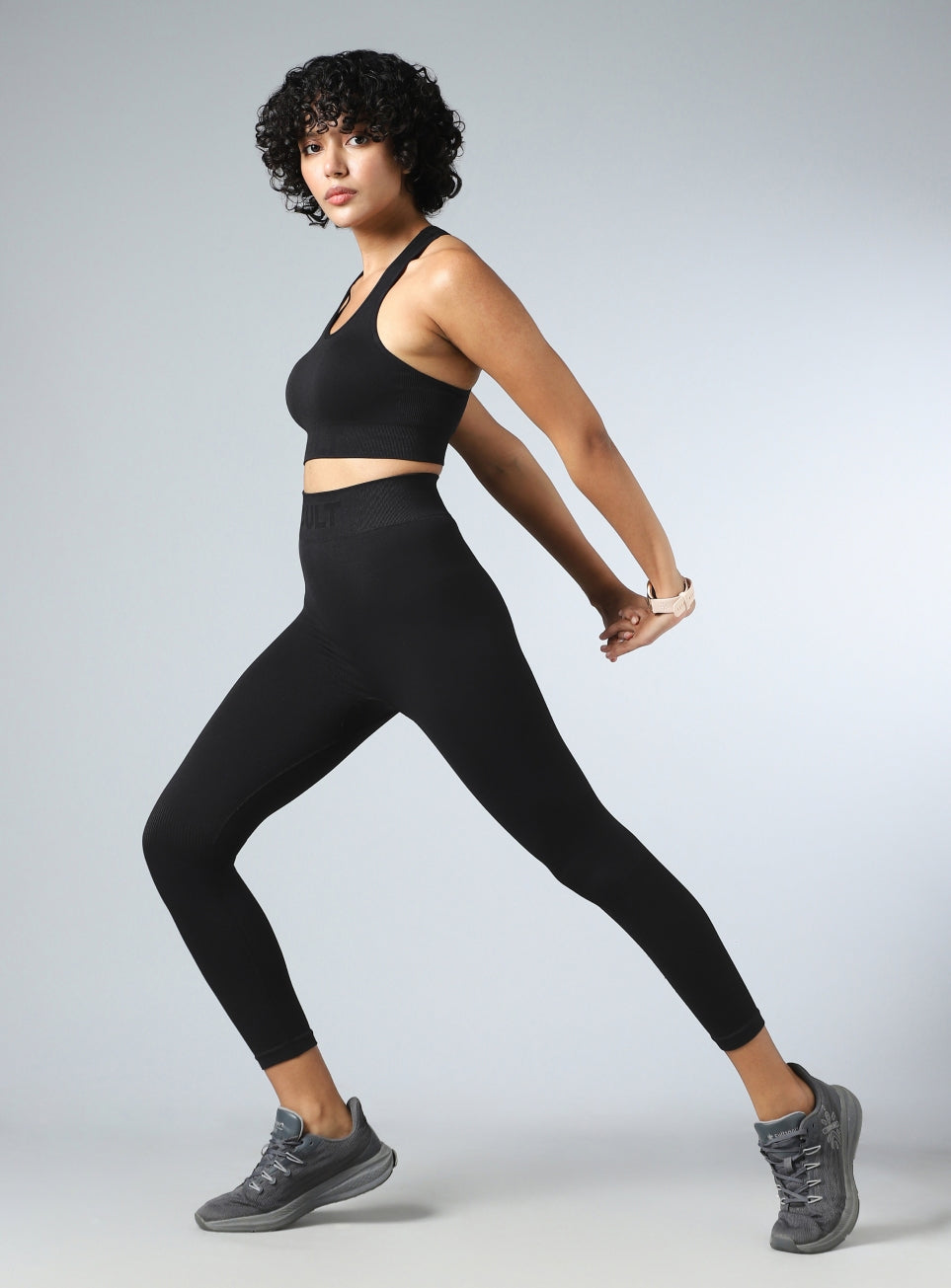 Women's Black Sculpt Fit Seamless Tights