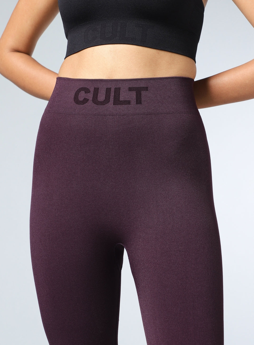 Women's Purple Sculpt Fit Seamless Tights