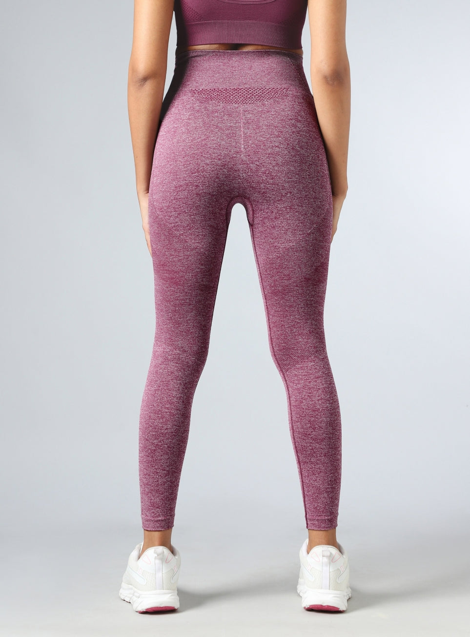 Women's Purple Contour Fit Seamless Tights