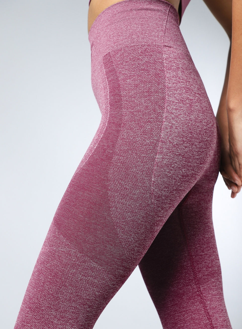 Women's Purple Contour Fit Seamless Tights